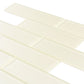 Powder White 12 x 12 Glossy Glass Mosaic Tile