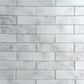 Light Gray 12 x 12 Glossy Glass Mosaic Tile