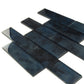 Stone Blue 12x12 Glossy Glass Mosaic Tile Sample