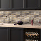 Light Gray 12 x 12 Polished, Matte Glass, Stone Mosaic Tile