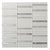 White 12 x 12 Glossy Glass Mosaic Tile