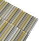 Gold 12 x 12 Glossy Glass Mosaic Tile