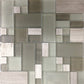 Light Gray 12 x 12 Polished, Matte, Textured Glass, Stone Mosaic Tile