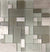 Light Gray 12 x 12 Polished, Matte, Textured Glass, Stone Mosaic Tile