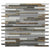 Gray and Brown 12 x 12 Glossy, Matte, Textured Glass, Stone Mosaic Tile