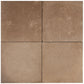 Terracotta Brown 9x9 Matte, Glossy Porcelain Plain Square Tile - Sample
