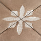 Terracotta Brown 9x9 Matte, Glossy Porcelain Floral Square Tile - Sample