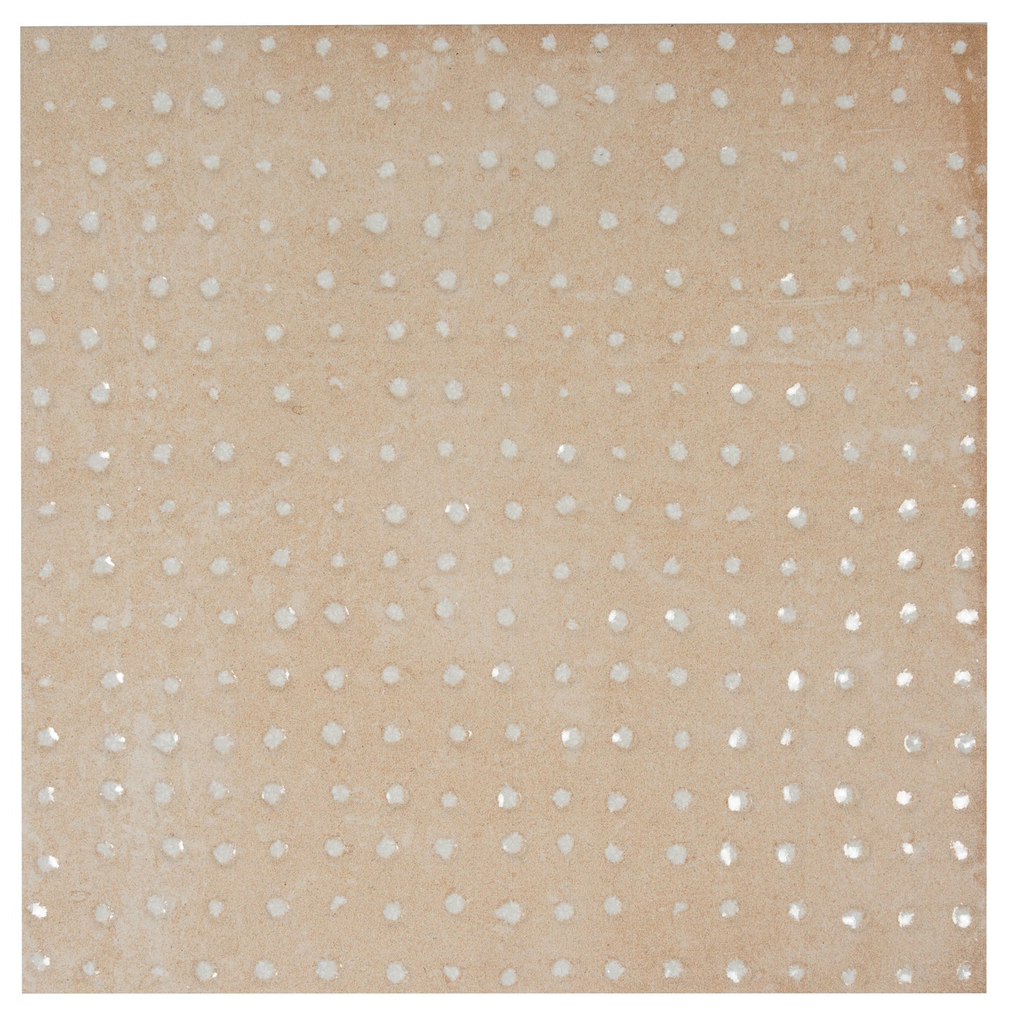 Terracotta Beige 9x9 Matte, Glossy Porcelain Dotted Square Tile