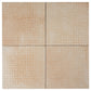 Terracotta Beige 9x9 Matte, Glossy Porcelain Dotted Square Tile - Sample
