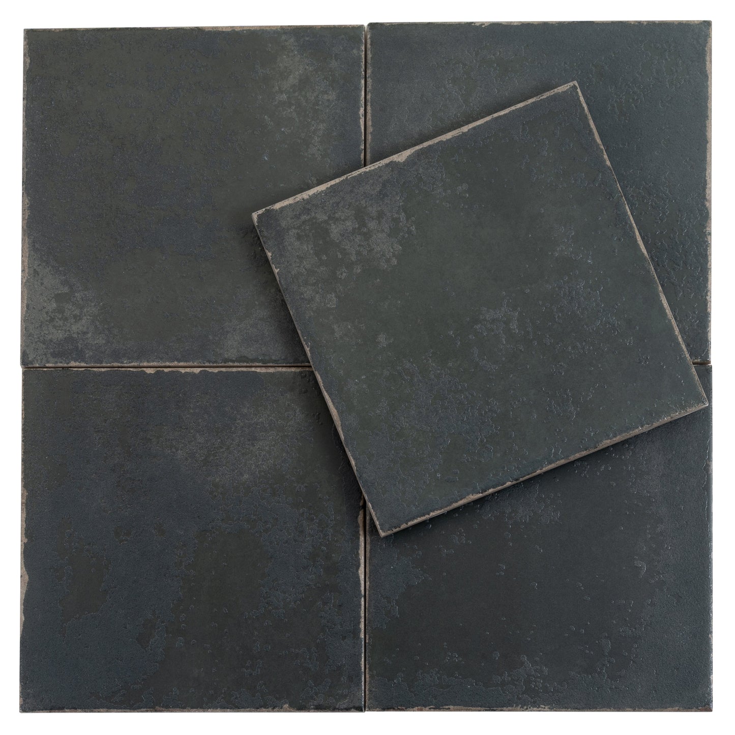 Black 8x8 Matte Porcelain Square Tile - Sample