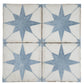 White Weathered Slate 8x8 Matte Porcelain Square Motif Tile