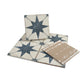 White Navy 8x8 Matte Porcelain Square Motif Tile - Sample