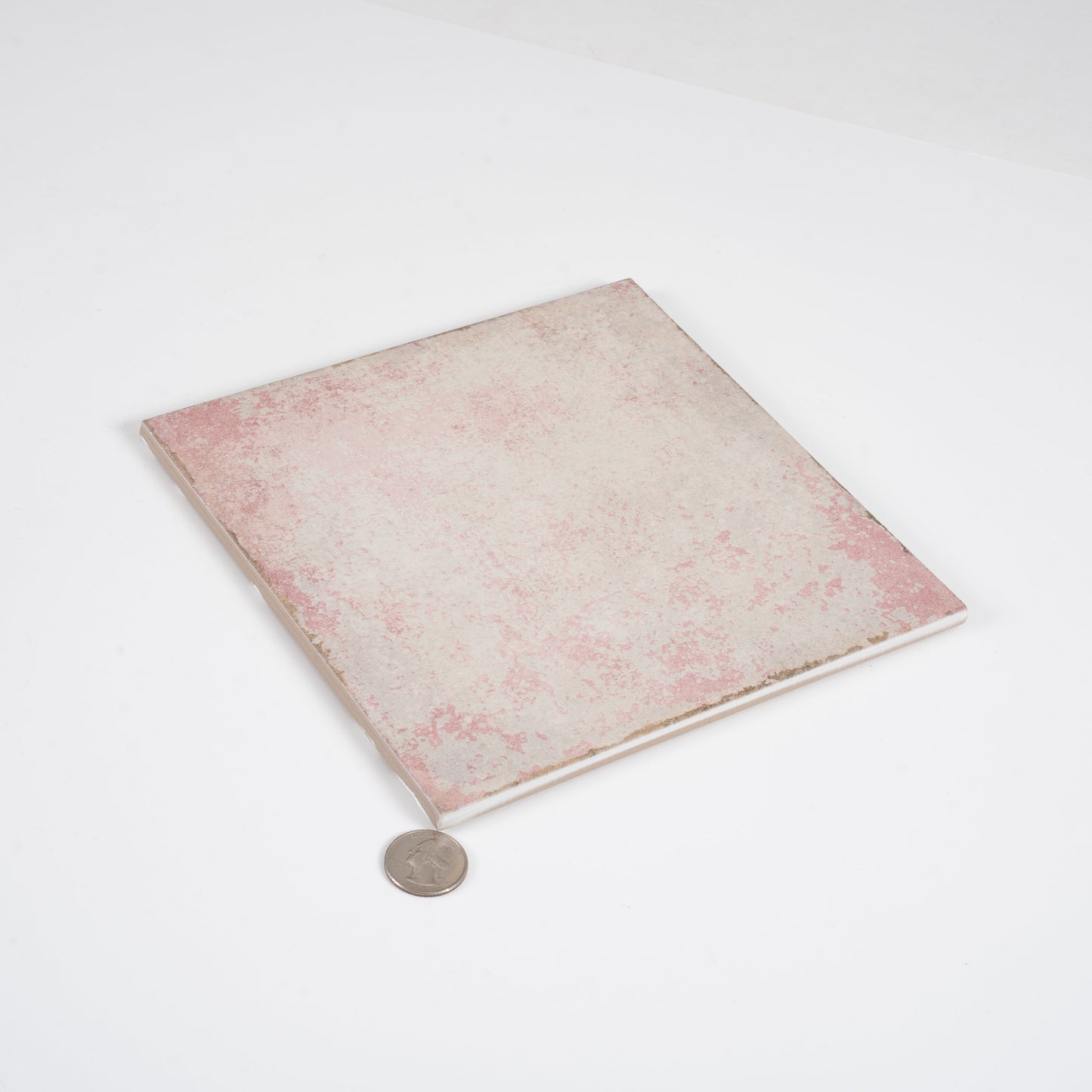 Dusty Pink 8x8 Matte Porcelain Square Tile - Sample