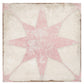 White Pink 8x8 Matte Porcelain Square Motif Tile