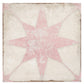 White Pink 8x8 Matte Porcelain Square Motif Tile - Sample
