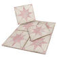 White Pink 8x8 Matte Porcelain Square Motif Tile - Sample