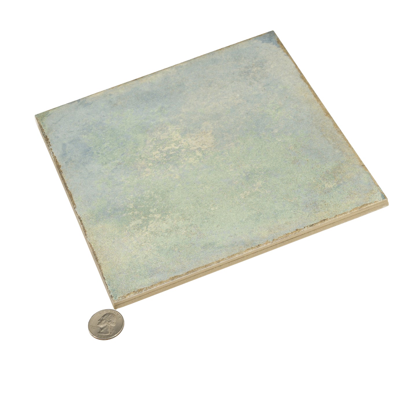 Dusty Sage Green 8x8 Matte Porcelain Square Tile