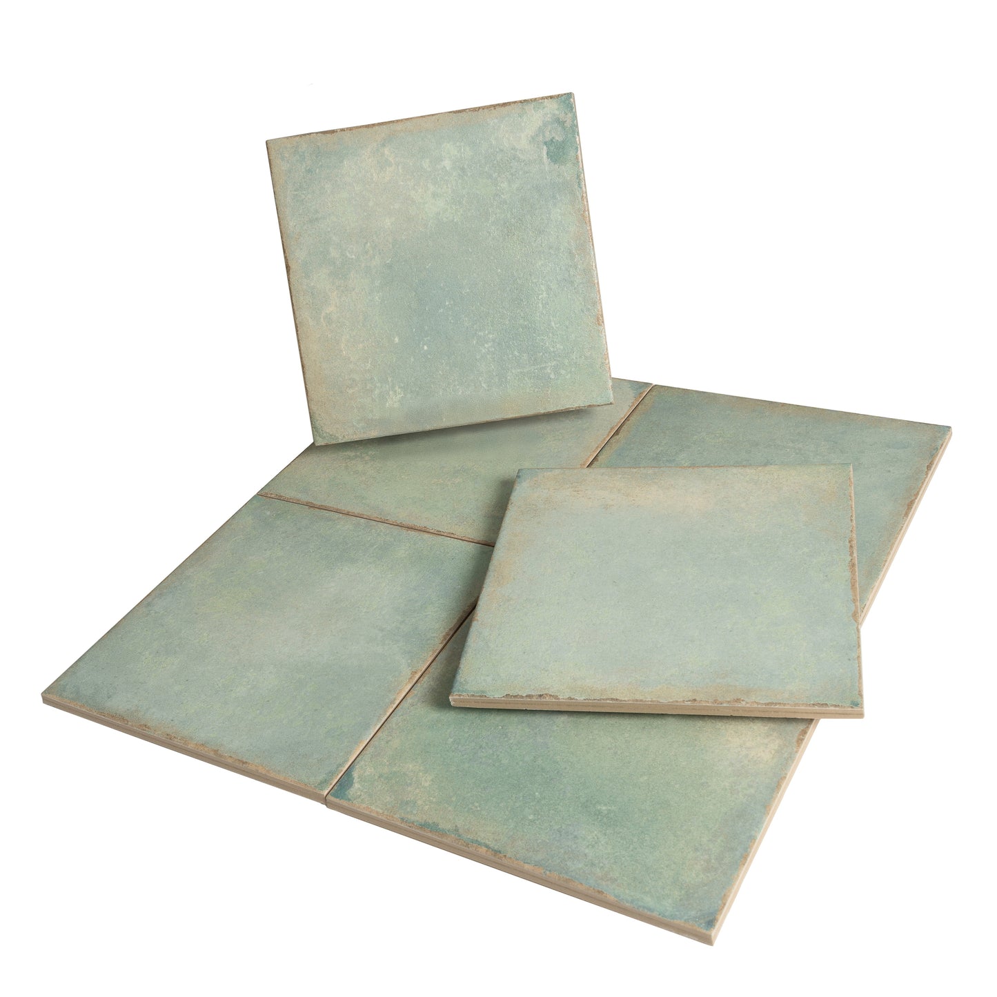 Dusty Sage Green 8x8 Matte Porcelain Square Tile - Sample