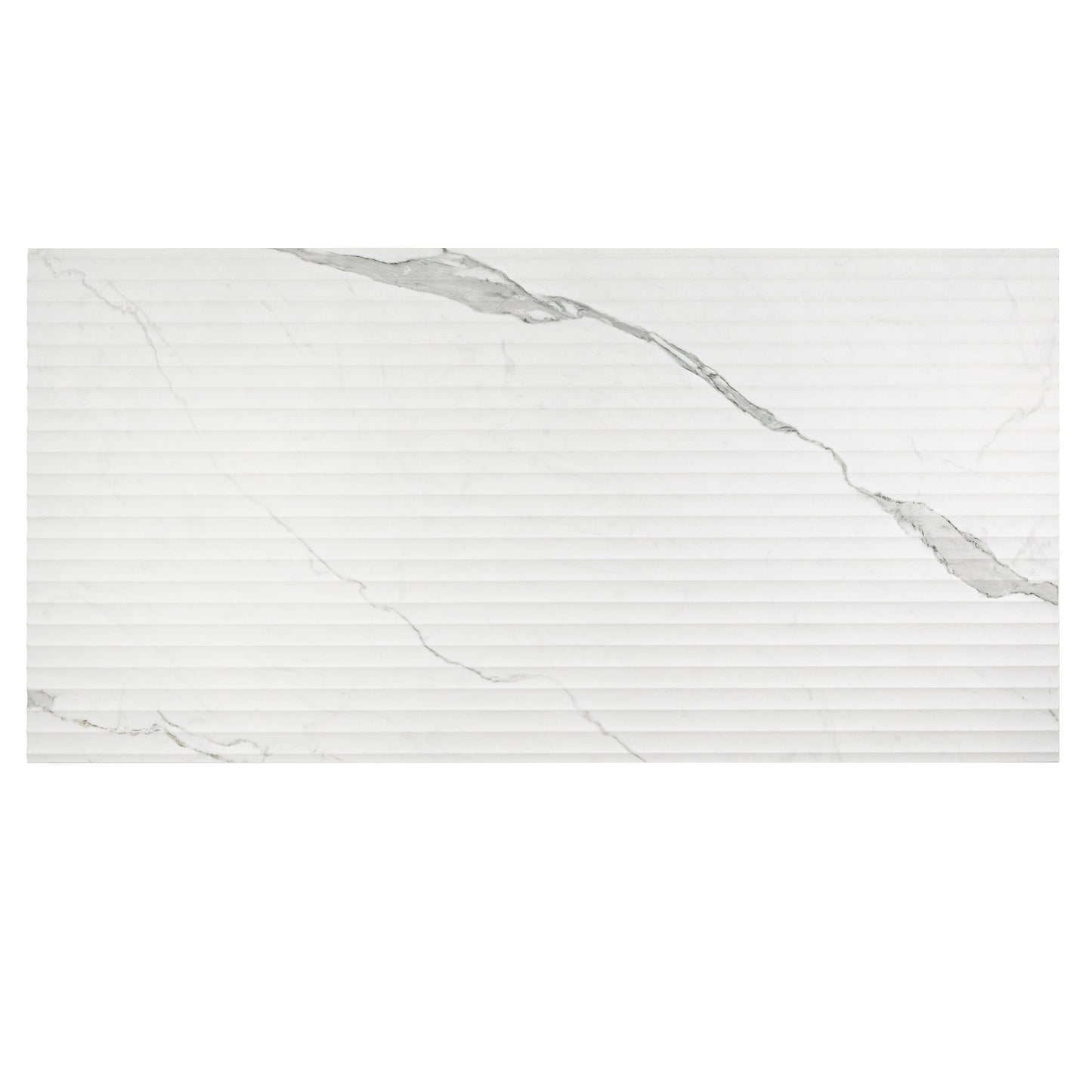 White Gray 24x48 Matte Porcelain Large Tile - Sample