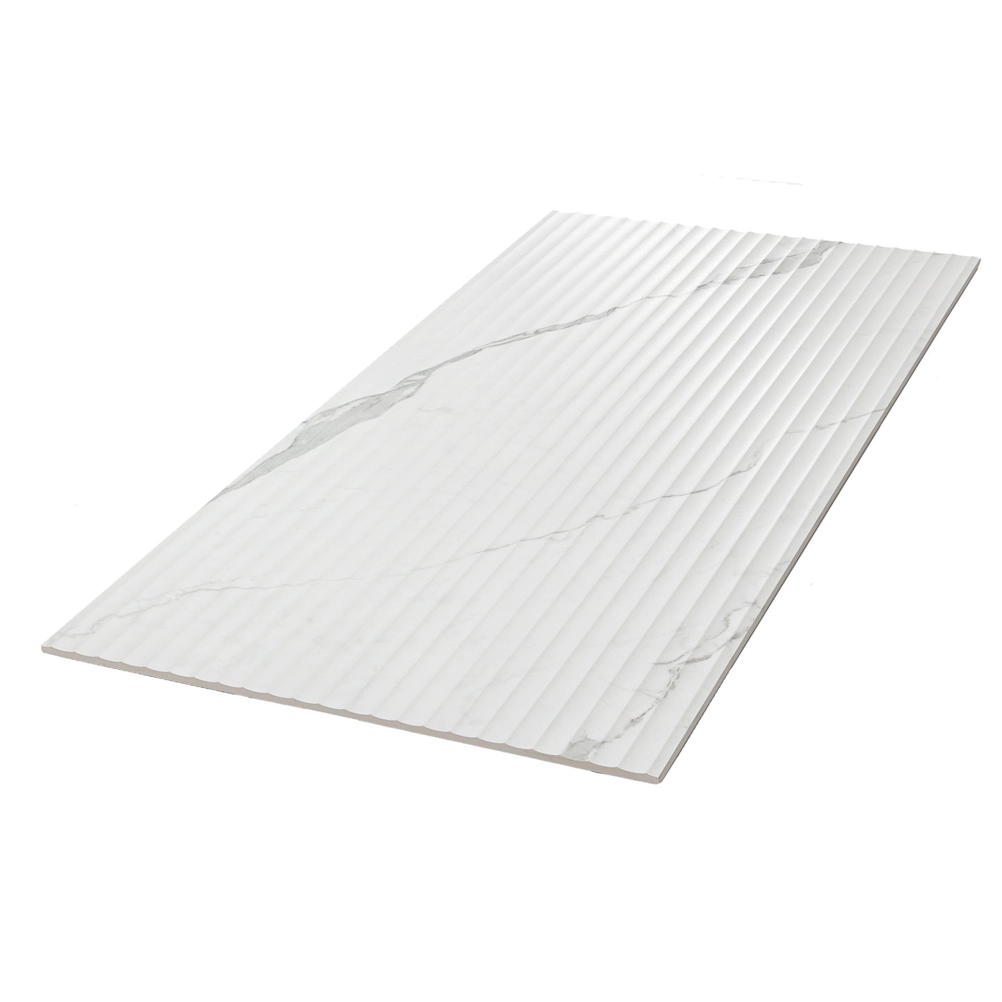 White Gray 24x48 Matte Porcelain Large Tile - Sample