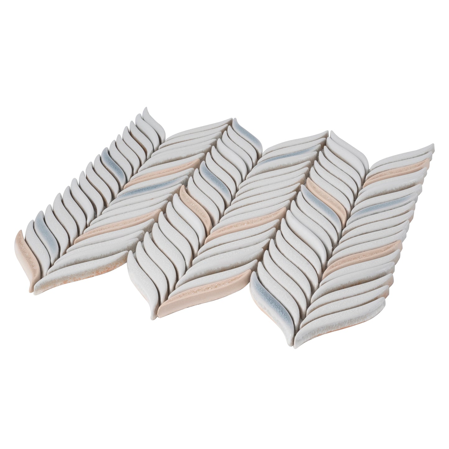 White 10x12 Glossy Ceramic Mosaic Tile