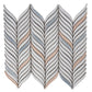 White 10x12 Glossy Ceramic Mosaic Tile Sample