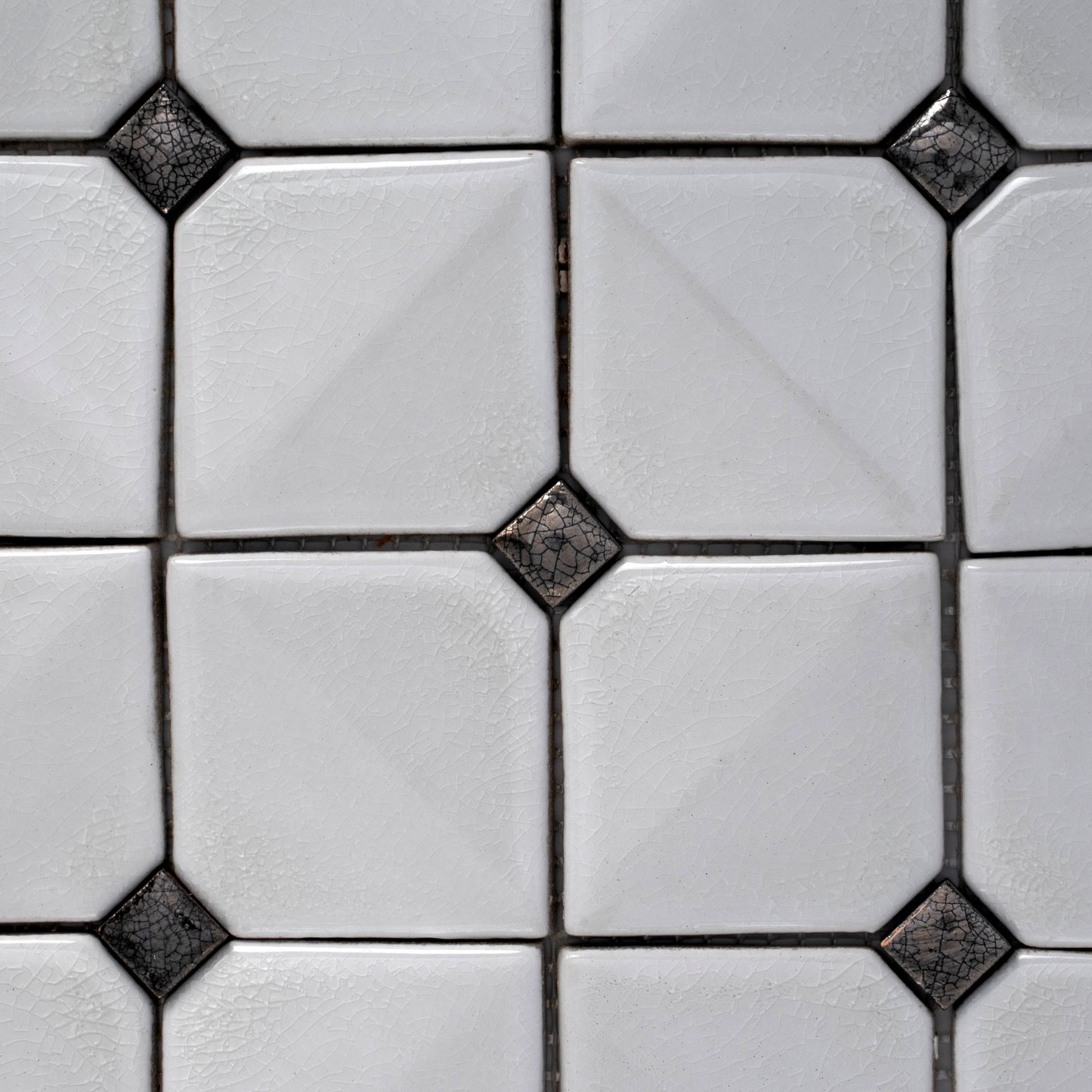 White 12x12 Glossy Ceramic Mosaic Tile
