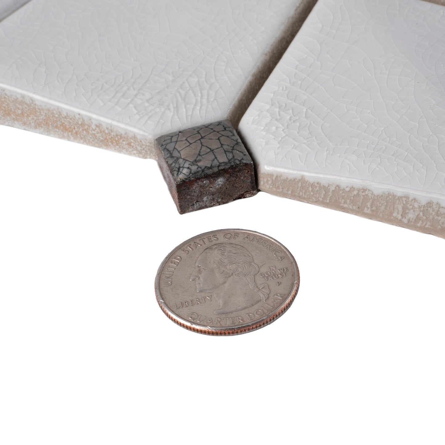 White 12x12 Glossy Ceramic Mosaic Tile