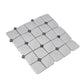 White 12x12 Glossy Ceramic Mosaic Tile