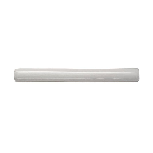 White 0.6 x 6 Glossy Ceramic Pencil Trim - Sample
