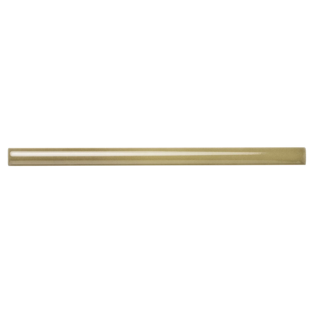 Olive Green 0.5 x 8 Glossy Ceramic Pencil Trim