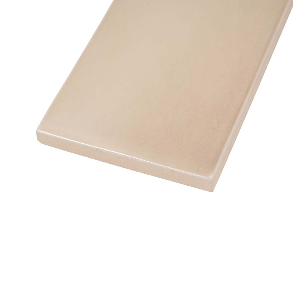 Beige 2.6 x 16 Glossy Ceramic Subway Tile