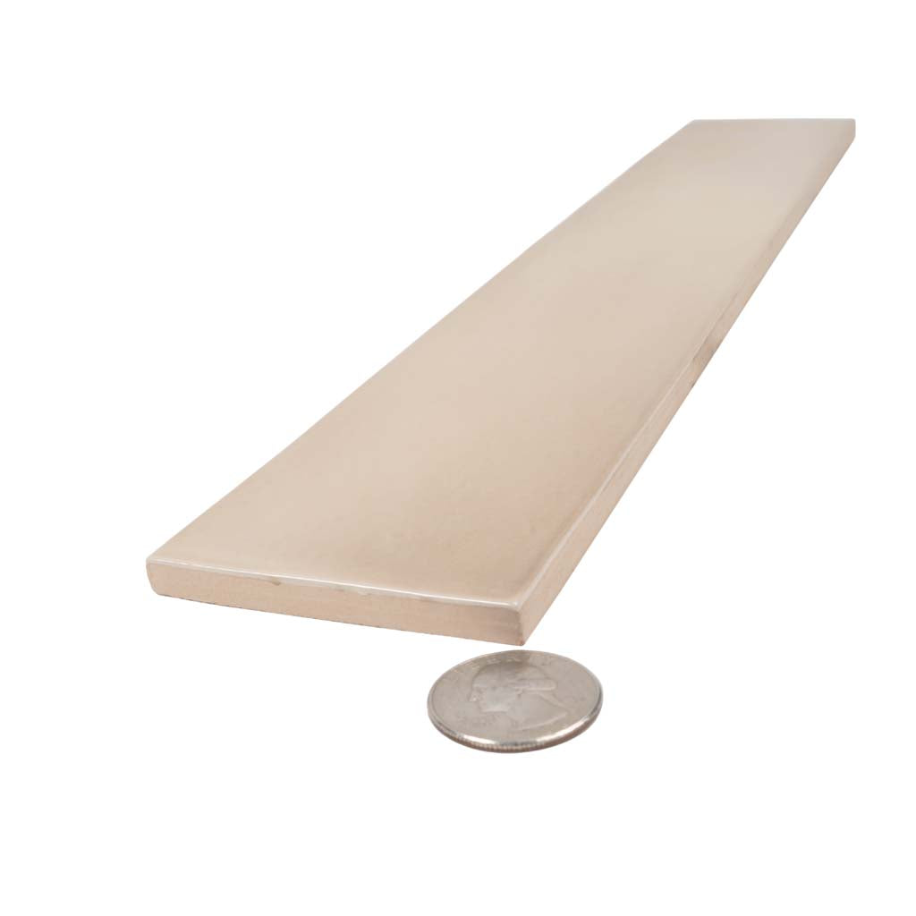 Beige 2.6 x 16 Glossy Ceramic Subway Tile