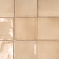 Beige 4 x 4 Glossy Ceramic Tile