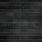 Black 2.6 x 16 Glossy Ceramic Subway Tile