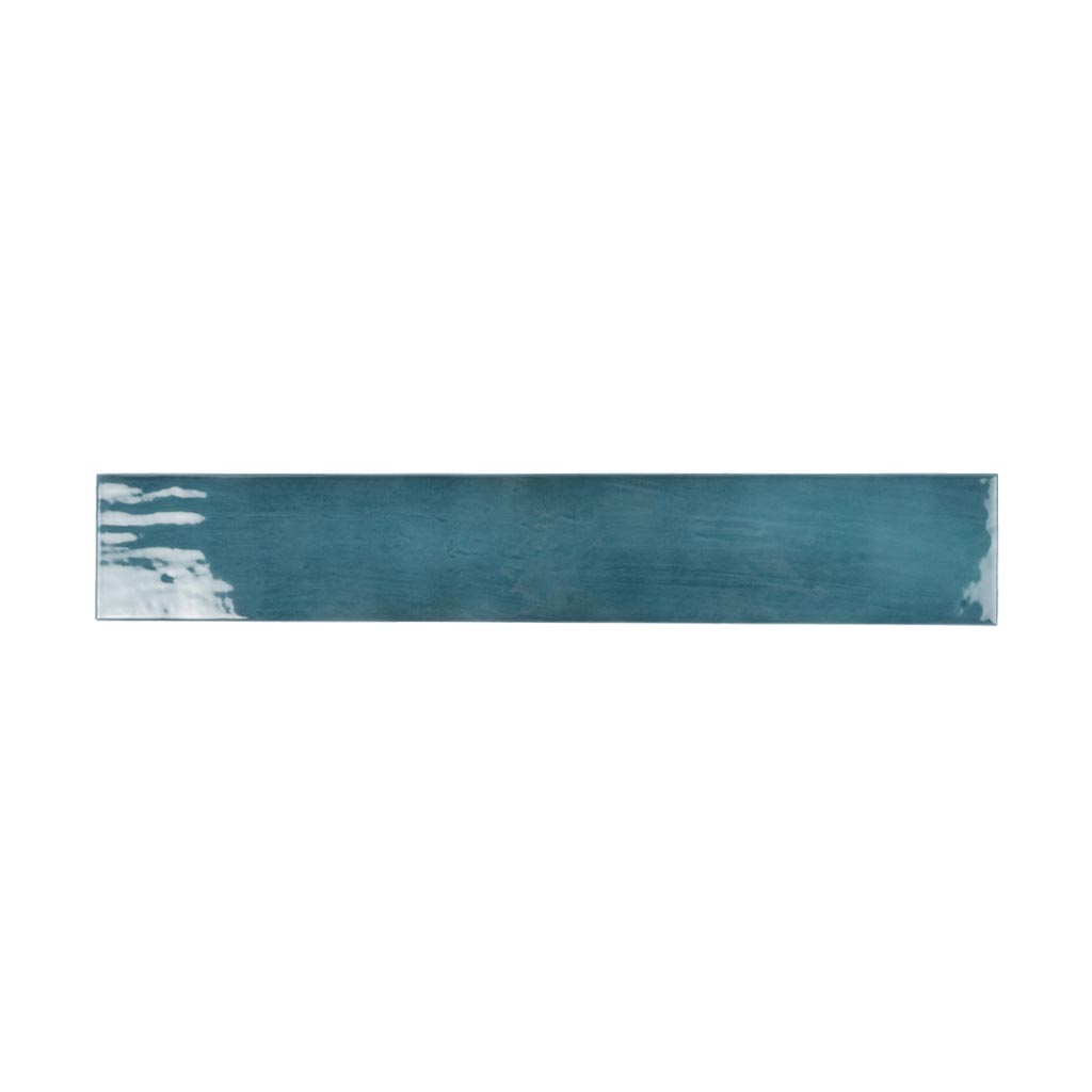 Teal Green 2.6 x 16 Glossy Ceramic Subway Tile - Sample