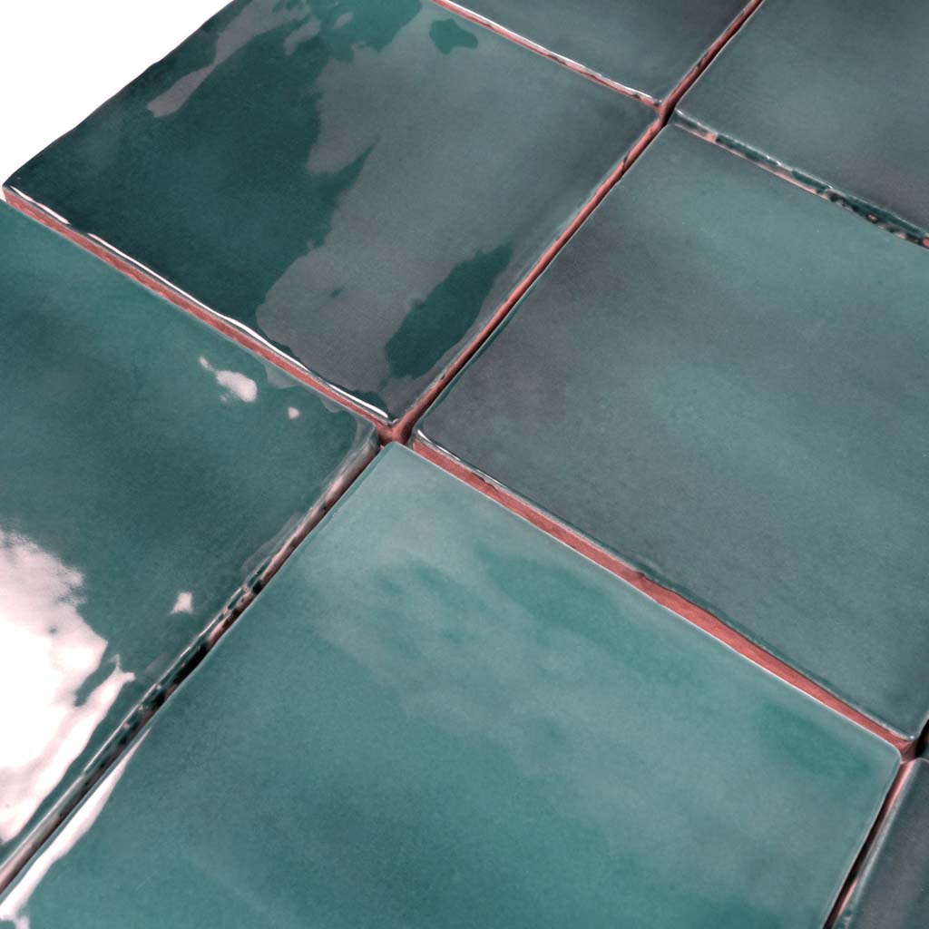 Teal Green 4 x 4 Glossy Ceramic Tile