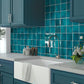 Teal Green 4 x 4 Glossy Ceramic Tile