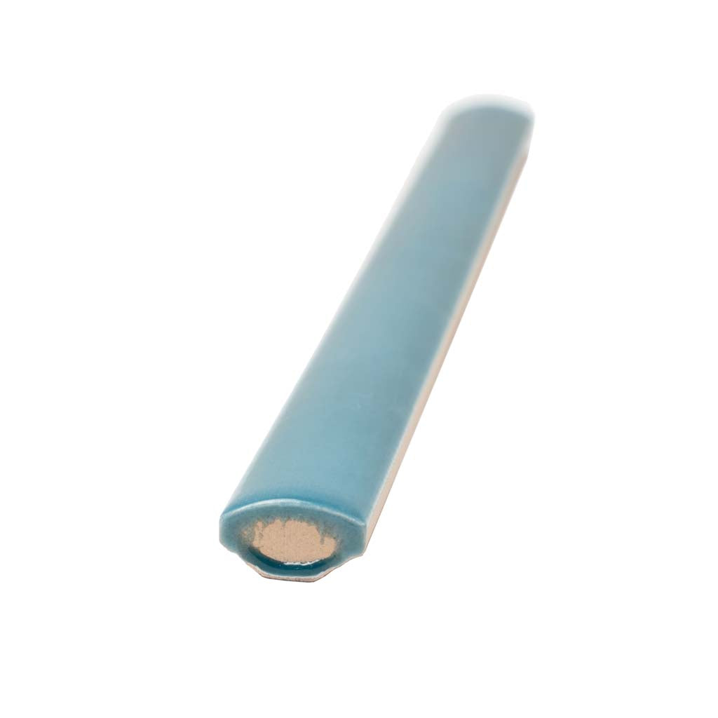 Teal Green 0.5 x 8 Glossy Ceramic Pencil Trim