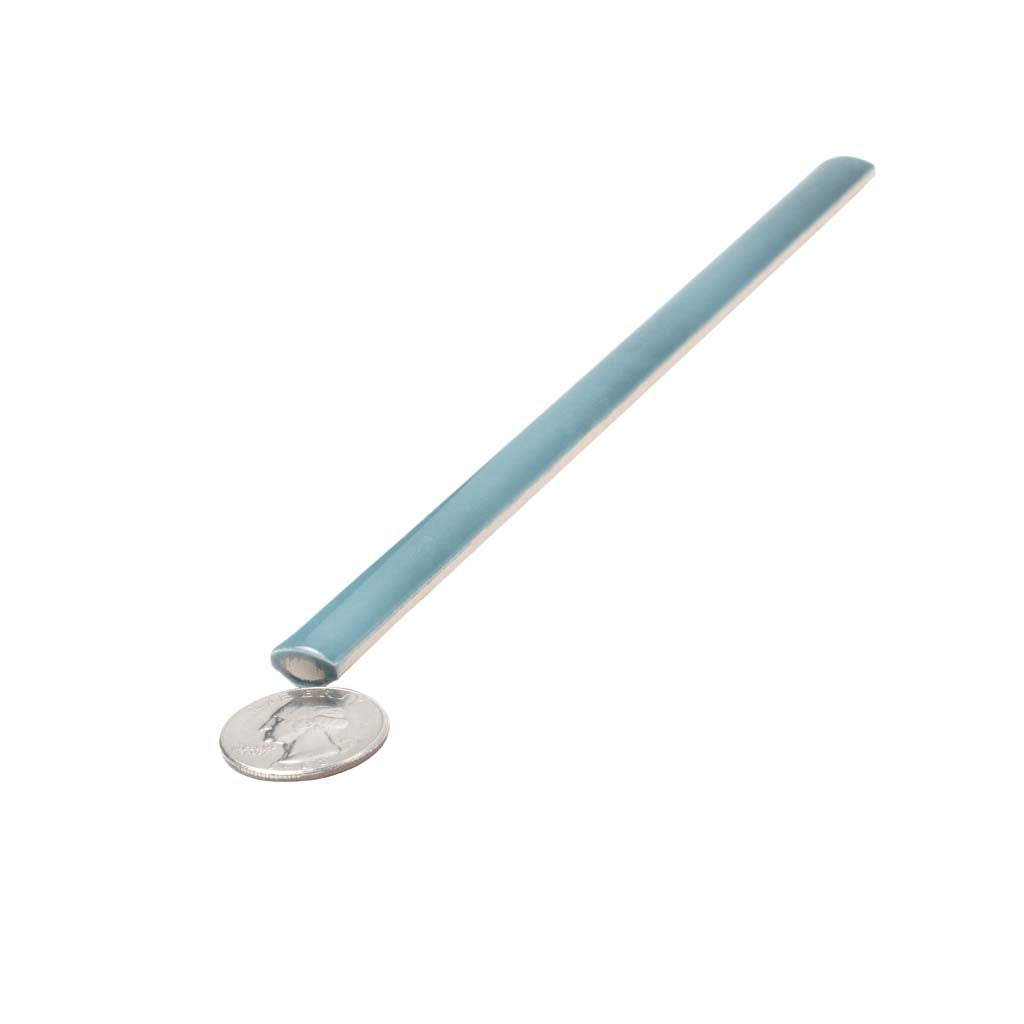 Teal Green 0.5 x 8 Glossy Ceramic Pencil Trim