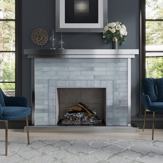 Benjamin Moore Smoke 0.5 x 8 Glossy Ceramic Pencil Trim - Sample