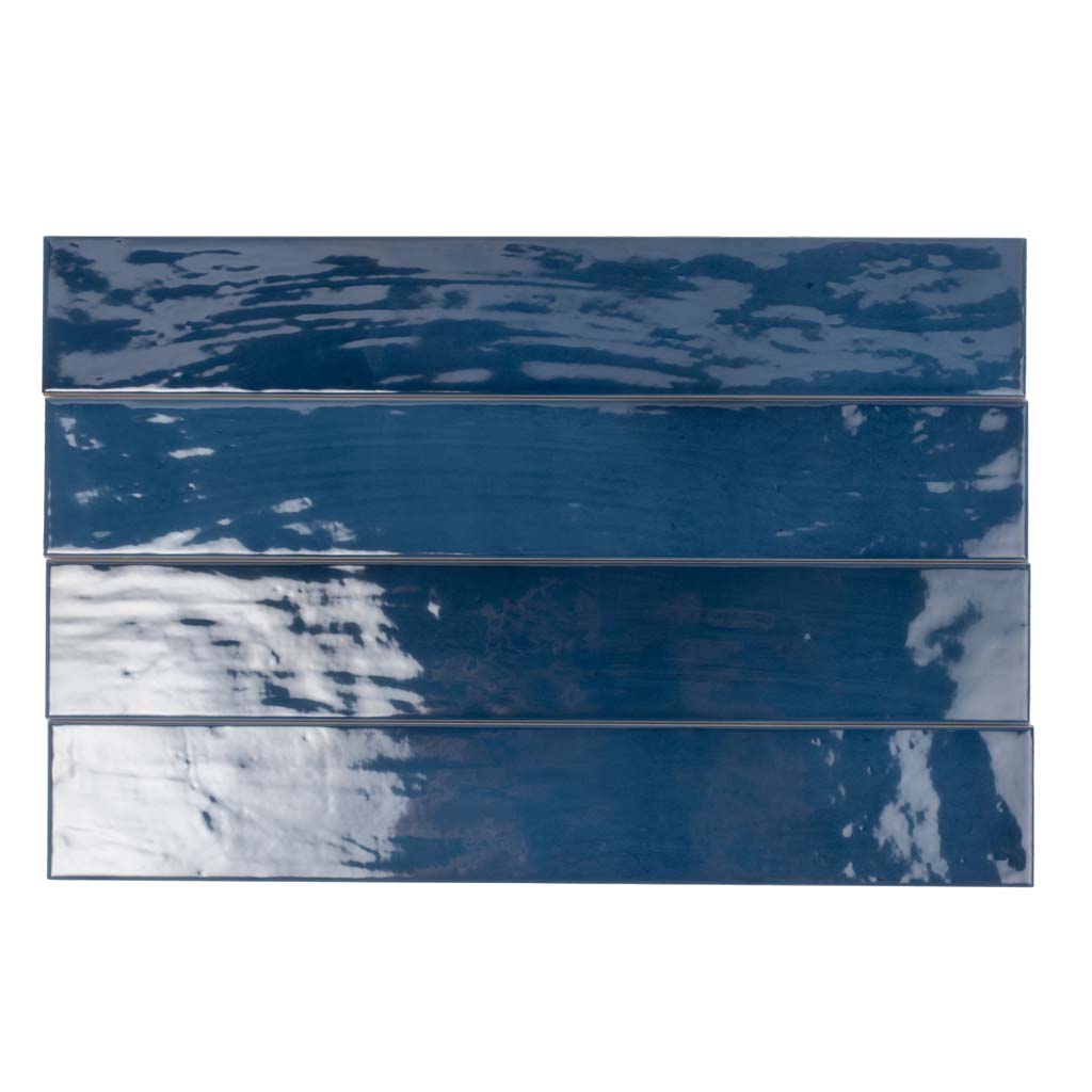 Navy Blue 2.6 x 16 Glossy Ceramic Subway Tile