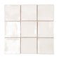 Ivory White 4 x 4 Glossy Ceramic Tile