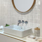 Ivory White 4 x 4 Glossy Ceramic Tile