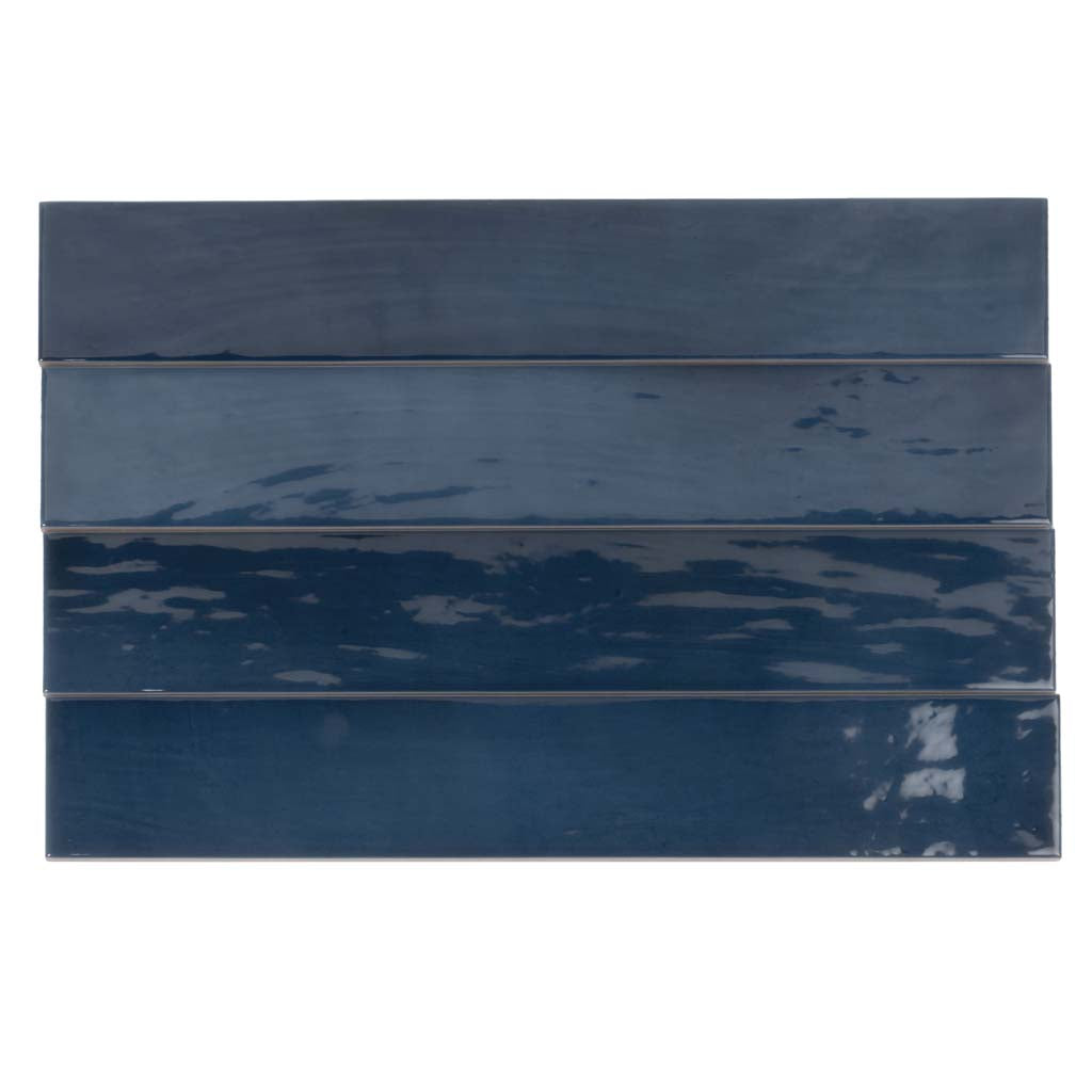 Navy Blue 2.6 x 16 Glossy Ceramic Subway Tile