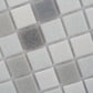 White and Black 12 x 12 Glossy Glass Mosaic Tile