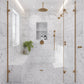 White 12 x 24 Bianco Carrara Marble Honed Large Tile