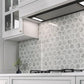 White and Gray 10 x 12 Polished Marble Mosaic Tile