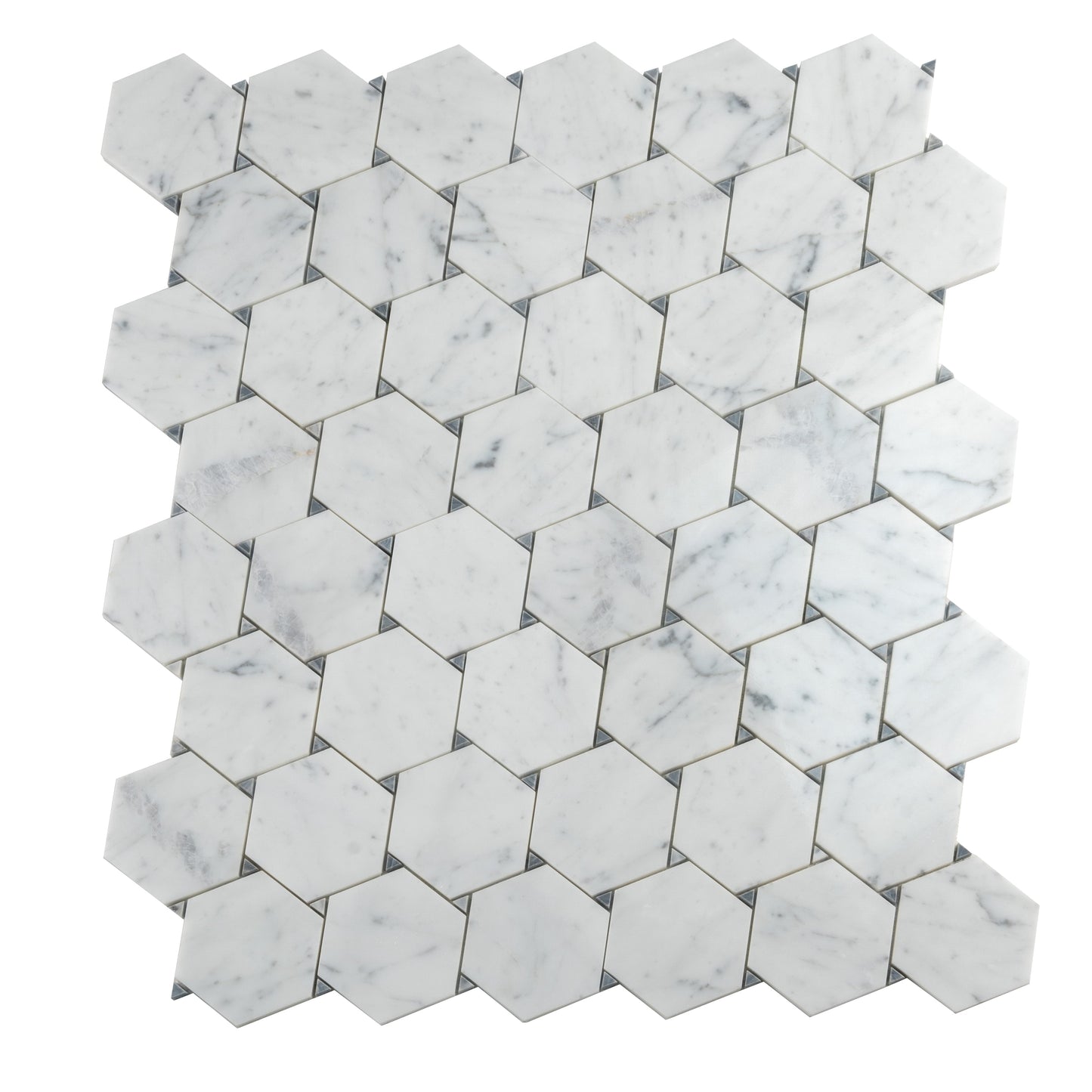 Cotton White 11 x 12 Polished Marble Mosaic Tile