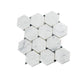 Cotton White 11 x 12 Polished Marble Mosaic Tile